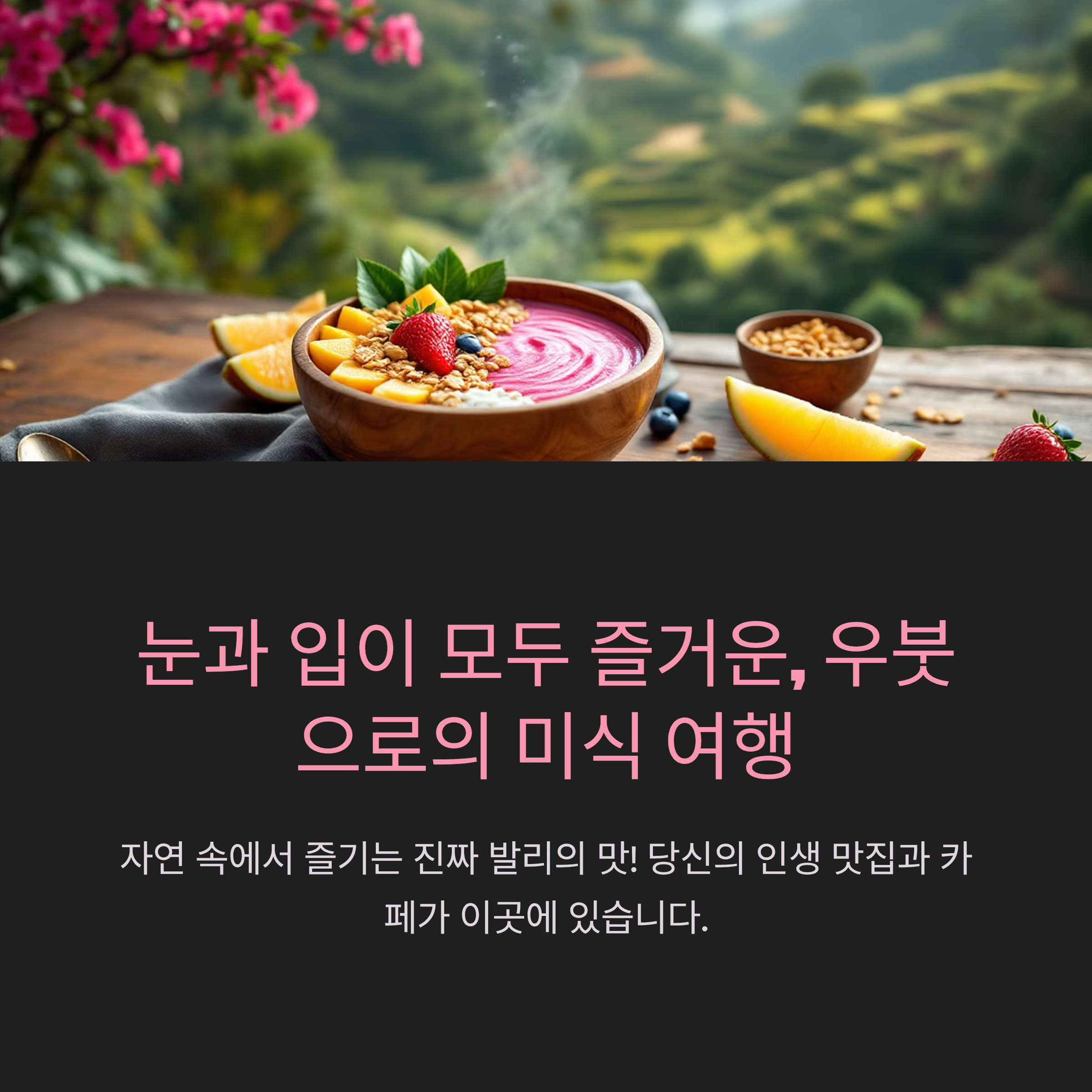 눈과 입이 모두 즐거운, 우붓