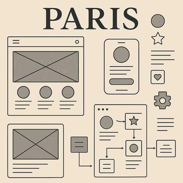 파리 감성 UX 설계 예제 이미지