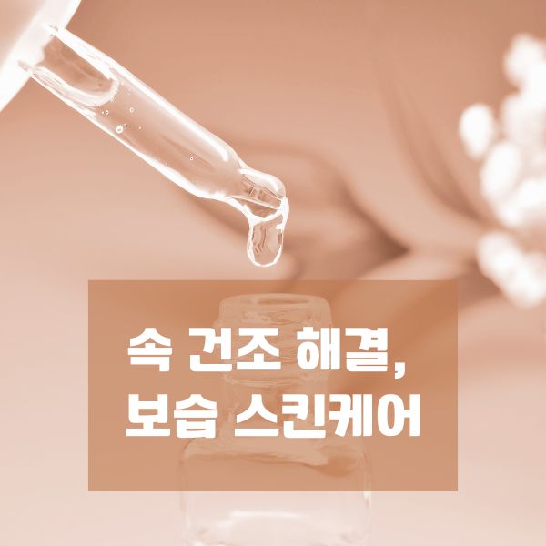 속 건조 해결, 보습 스킨케어