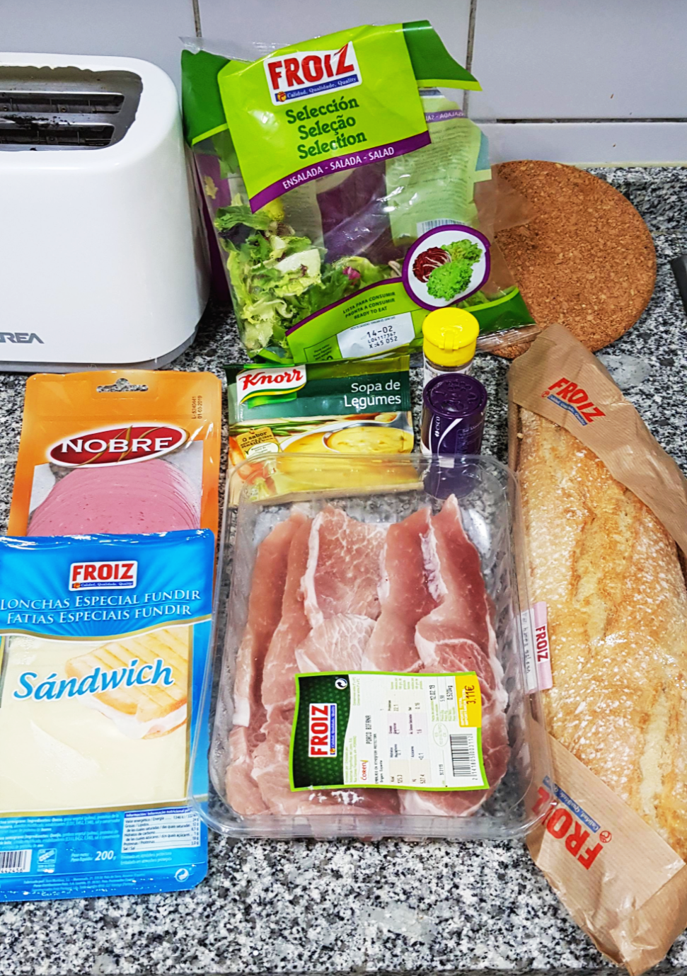 포르투갈 포르토 대형마트 Froiz에서 구매한 식재료