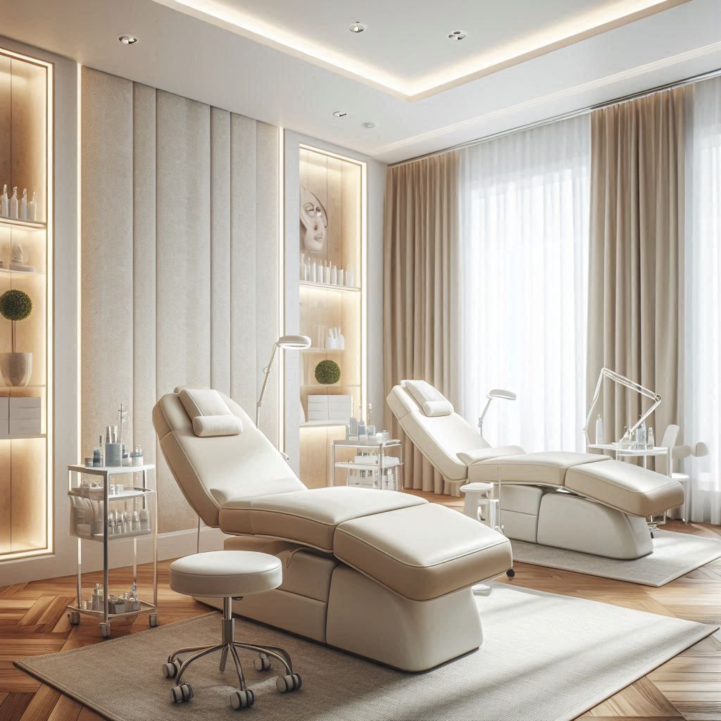 피부,체형관리 샵 배경