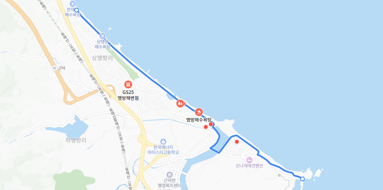 강원 삼척 맹방해변