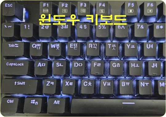 윈도우 기계식 키보드