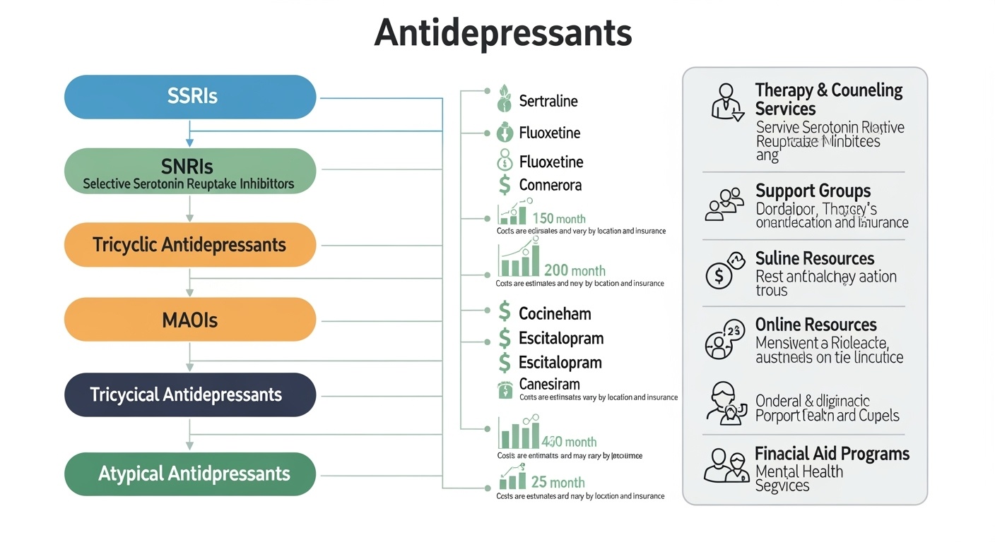 💊 우울증 치료제 종류와 비용 부담 줄이는 정신건강 지원제도 활용법