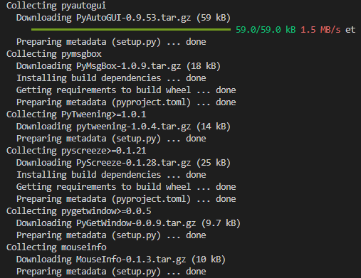 pyautogui 설치 1