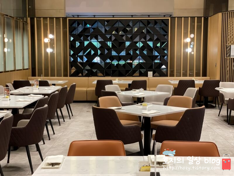 송도 쉐라톤 조식당 내부