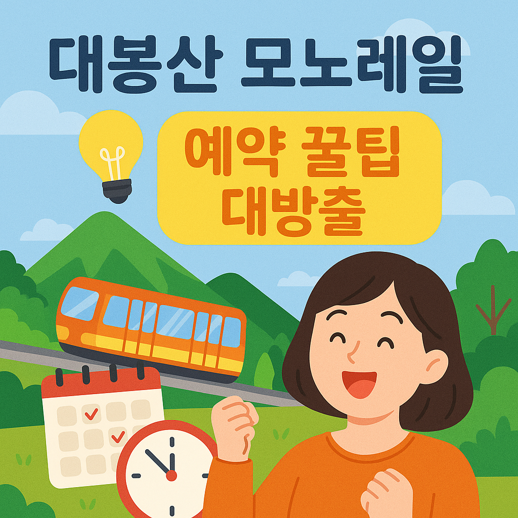 대봉산 모노레일 예약 