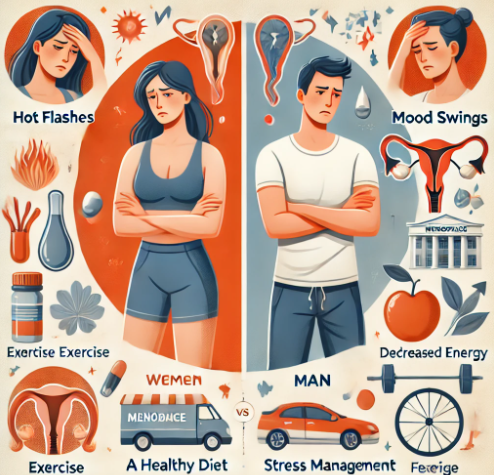 갱년기 호르몬 변화, 여성과 남성의 차이점과 대처법