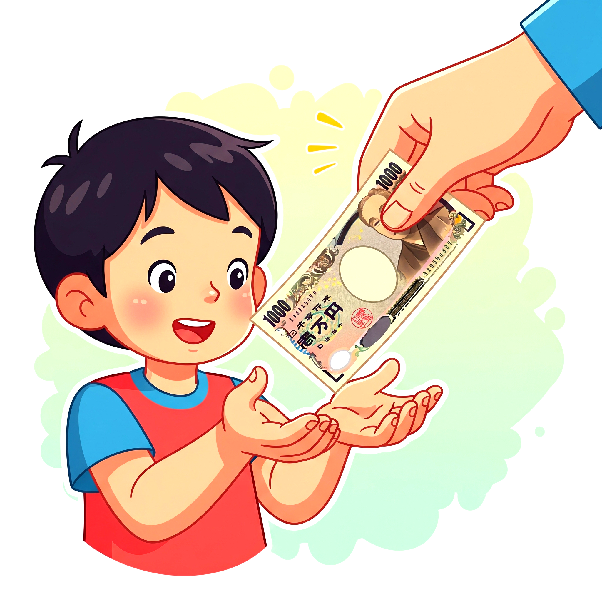 돈 받는 어린이