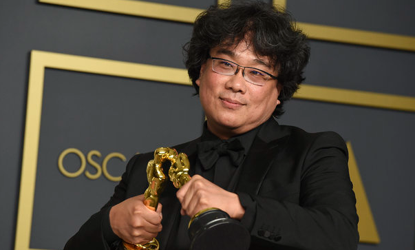봉준호감독 아카데미 시상식 사진