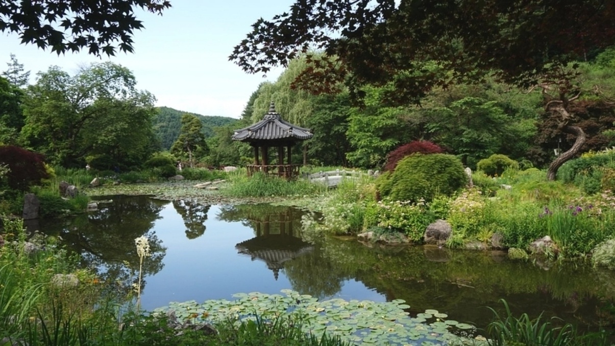 가평 아침고요 수목원 한국정원 이미지