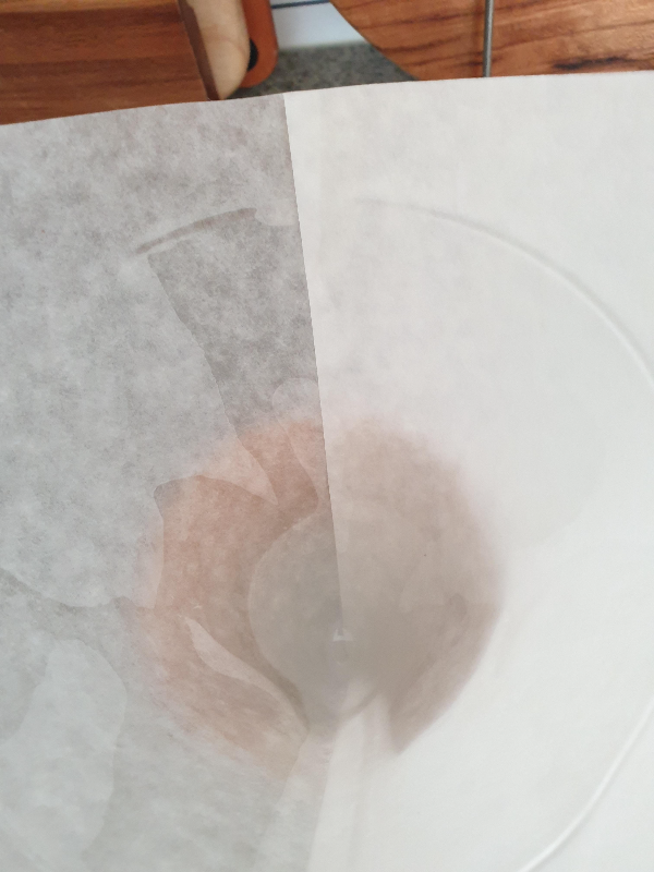 드리퍼 벽면에 밀착된 필터 모습