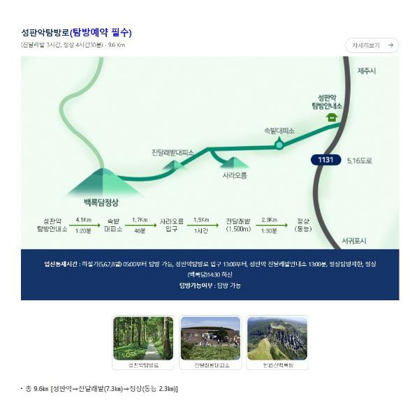 한라산 성판악 탐방로