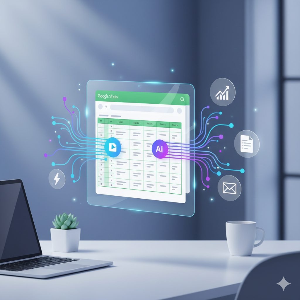 구글 스프레드시트와 Gemini AI를 연동한 데이터 분석 자동화 솔루션 이미지
