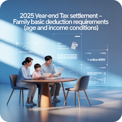 2025 연말정산 부양가족 기본공제 요건 이미지