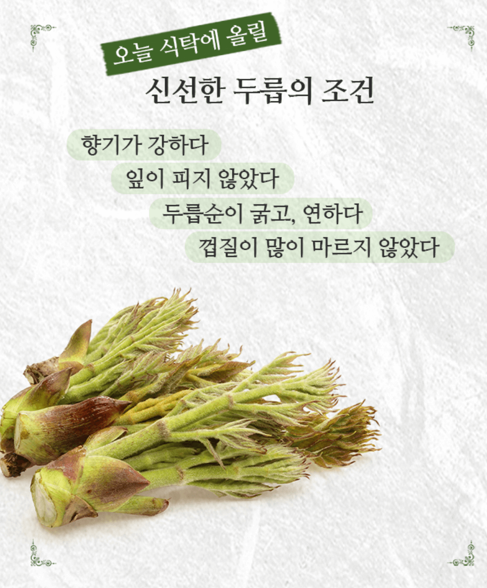 두릅 소고기 말이