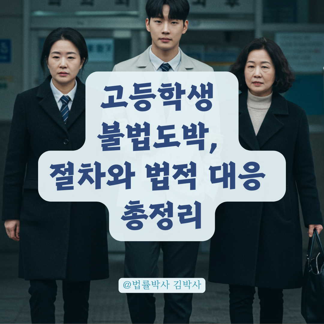 고등학생 불법도박 적발 시 경찰 출석 흐름과 관할권 문제 한눈에 정리.