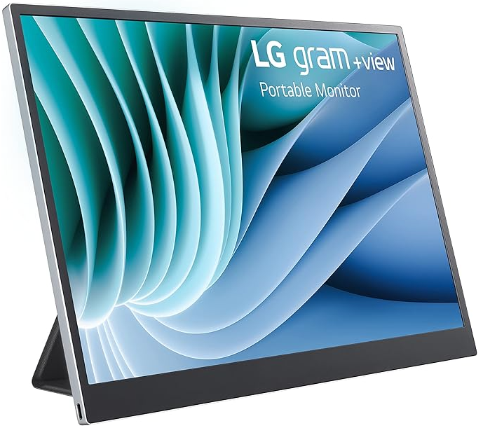 LG 16MR70.ASDU1 16인치 그램 +뷰 IPS 휴대용 모니터, 실버