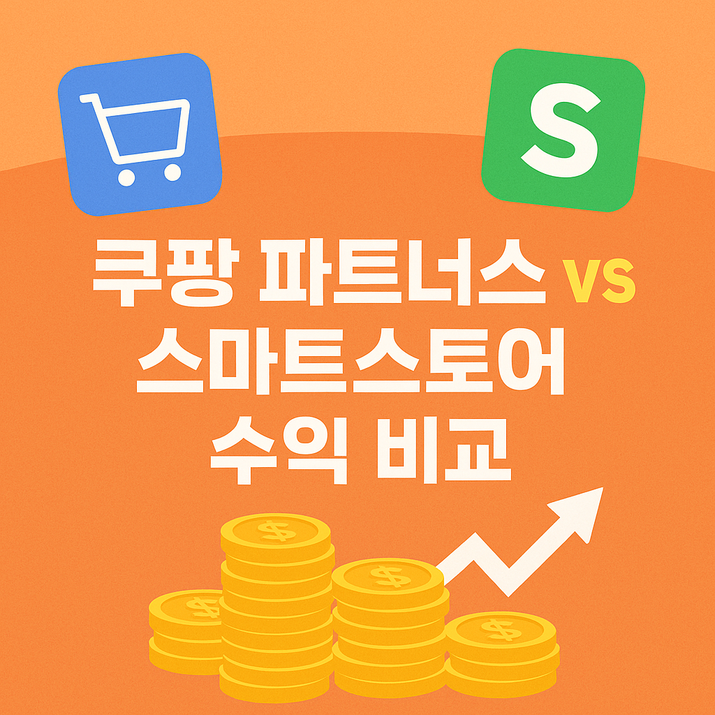 쿠팡 파트너스 vs 스마트스토어 수익 비교