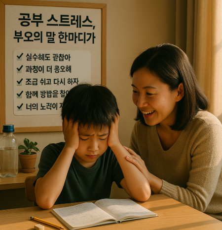 공부 스트레스, 부모의 말 한마디가 바꾼다 – 2025 대화법 가이드