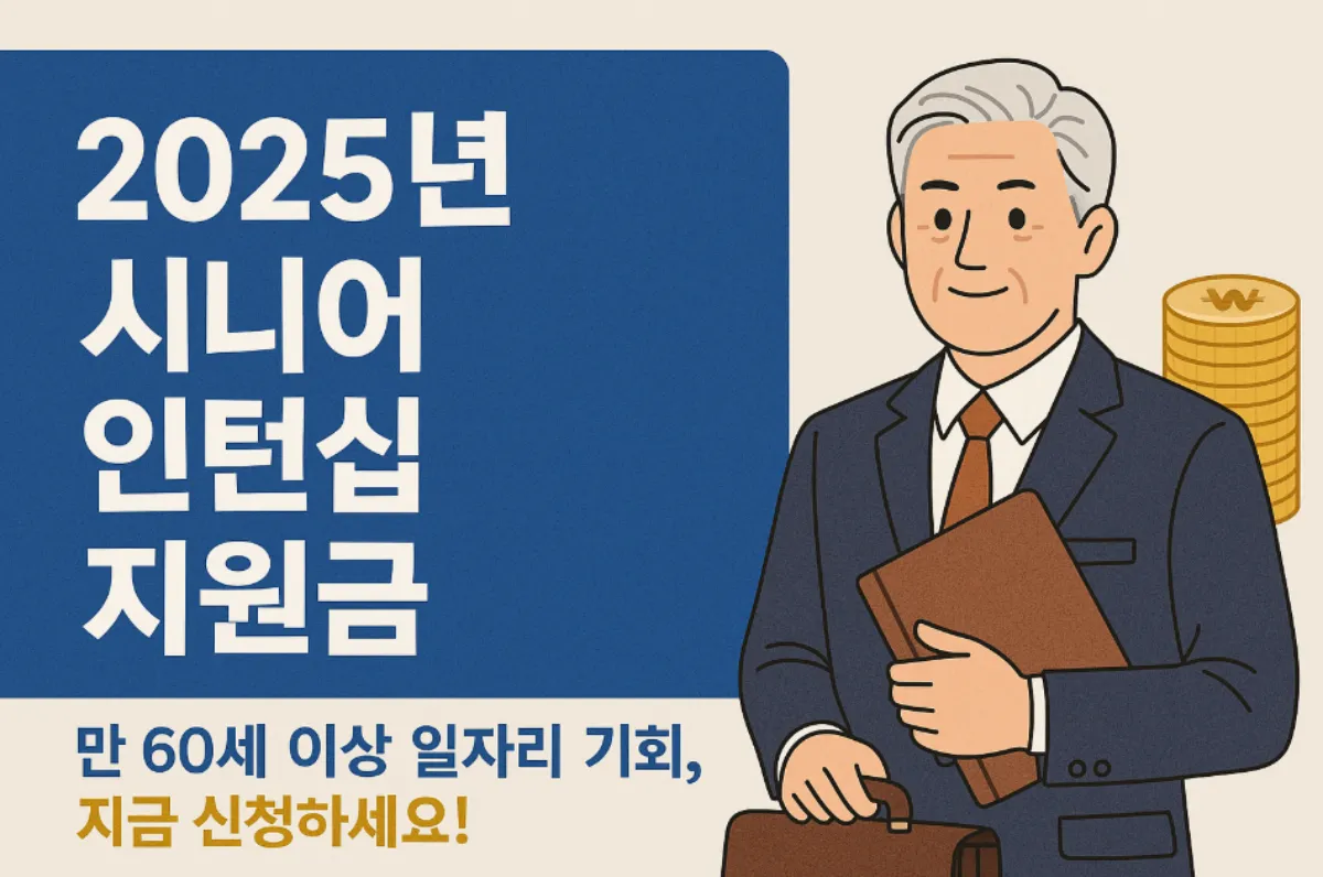 시니어 인턴십 지원금 2025기준 완벽 가이드