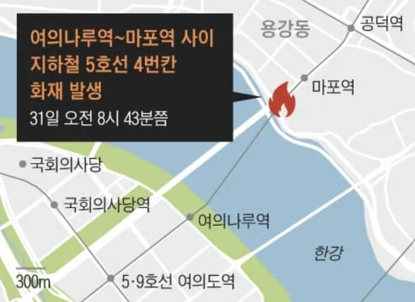 지하철 5호선 방화 그 후....
