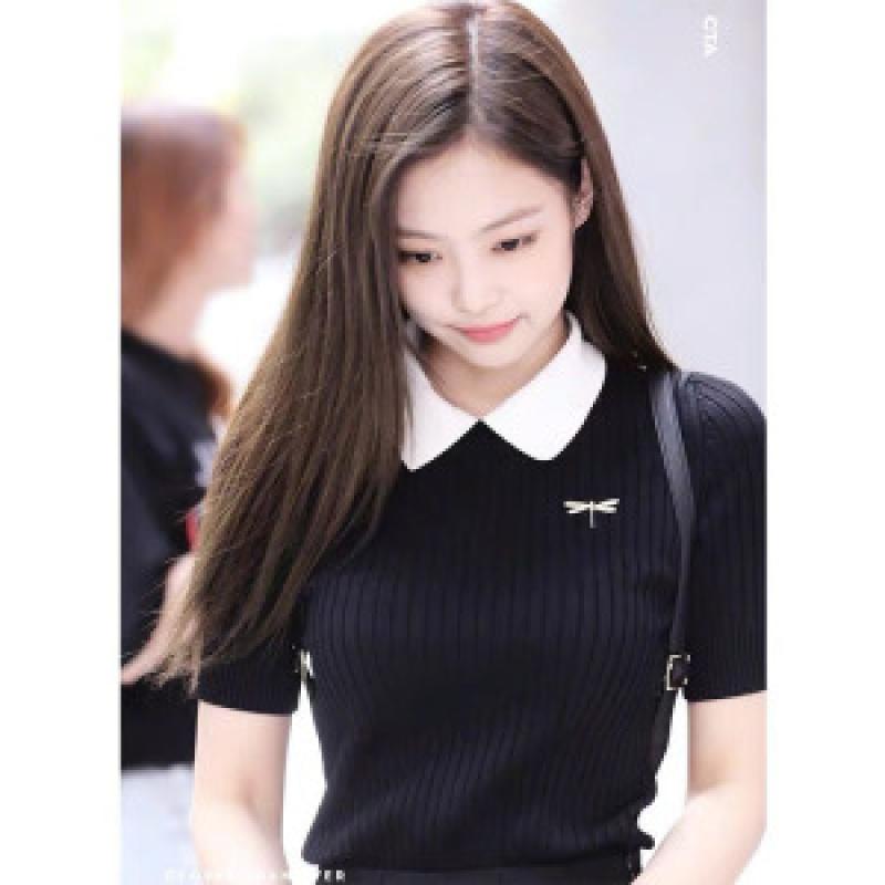 여자 카라 니트 반팔티 반팔 얇은 폴로
