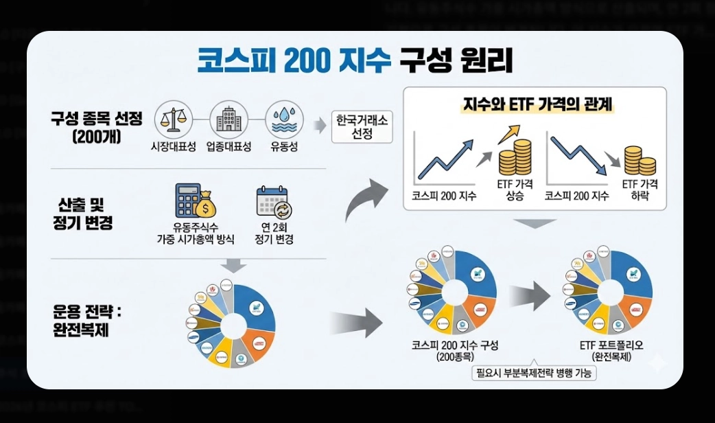 코스피200 ETF 선택 기준 [초보자 필독] KODEX&middot;TIGER&middot;RISE 비교 및 유형별 추천