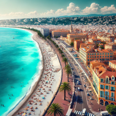 남프랑스 니스 해변 사진