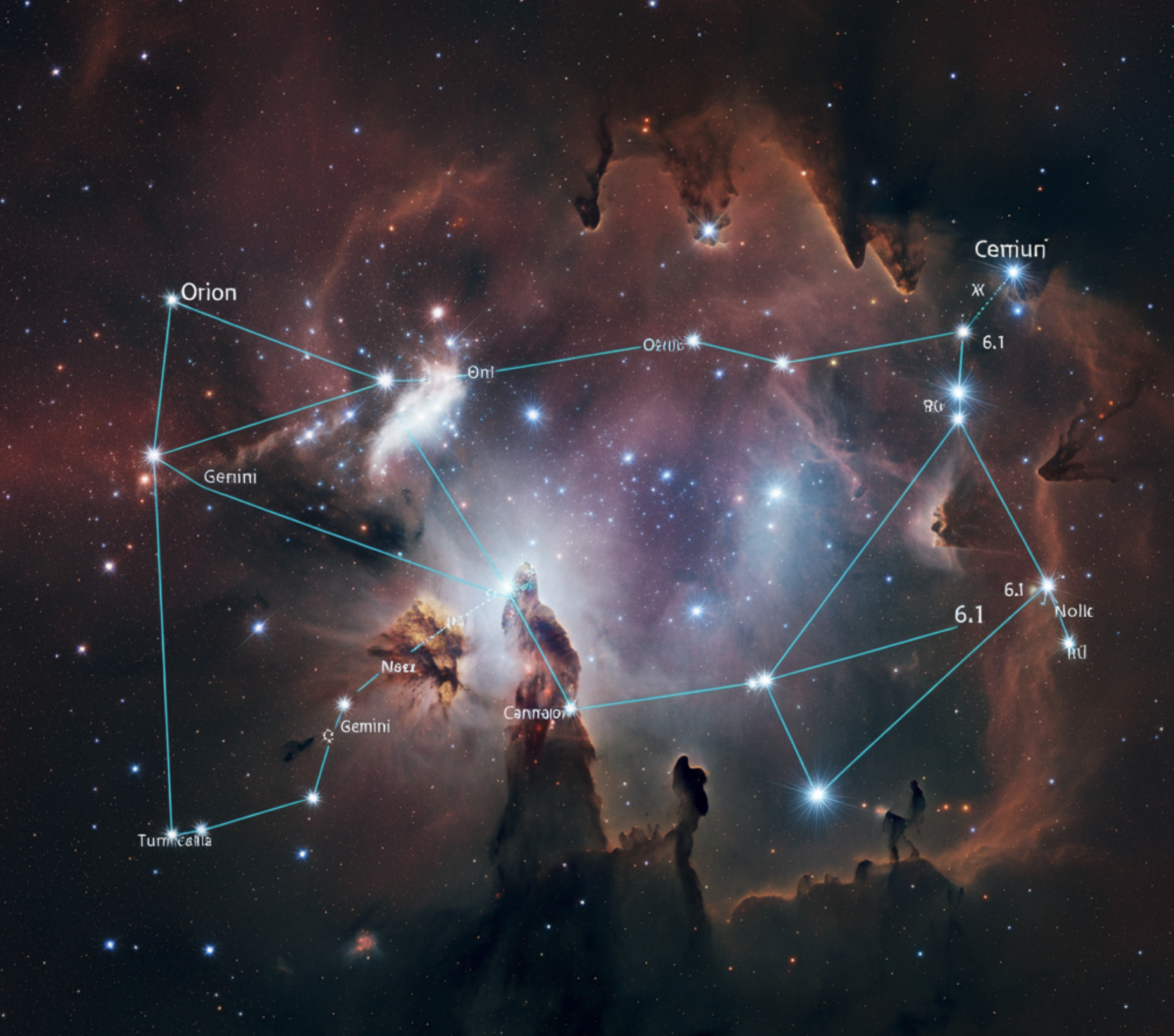 우리나라 겨울철 대표 별자리