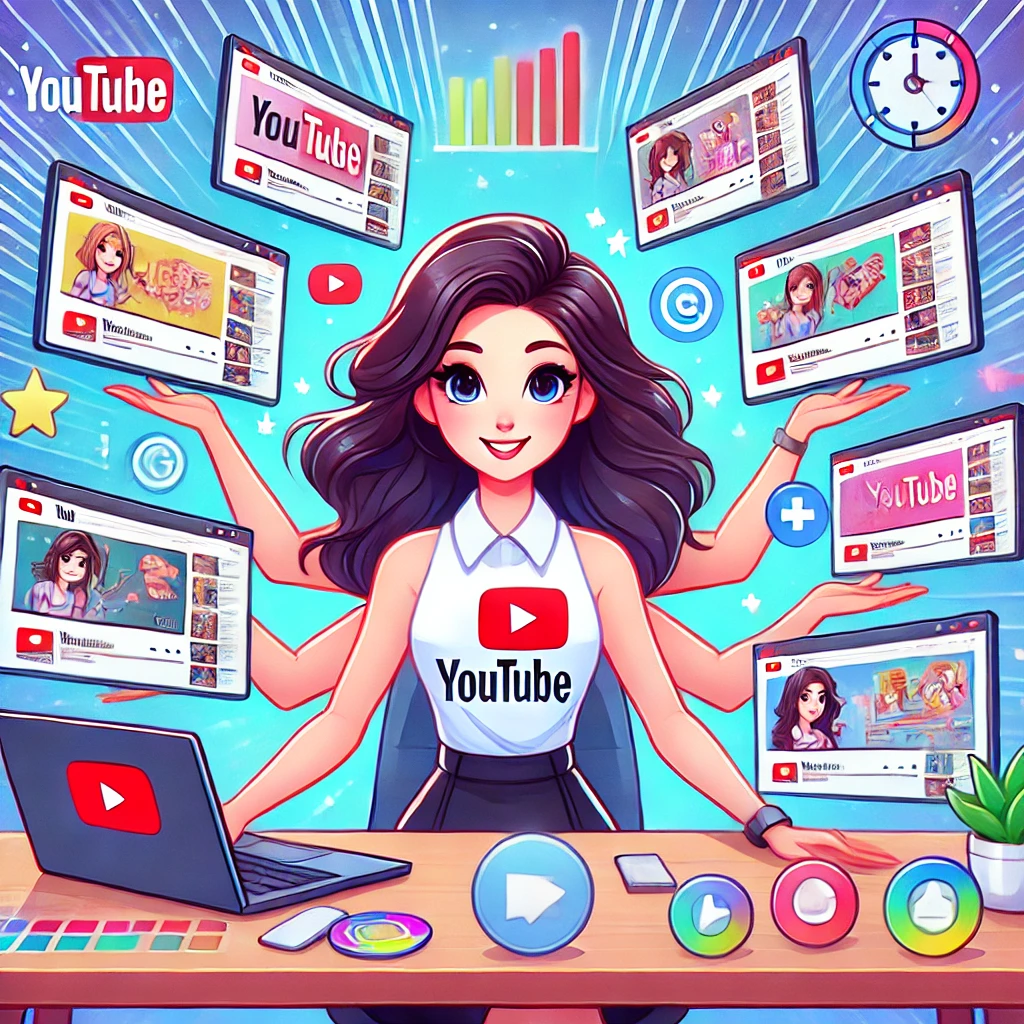 여러 유튜브 채널 운영