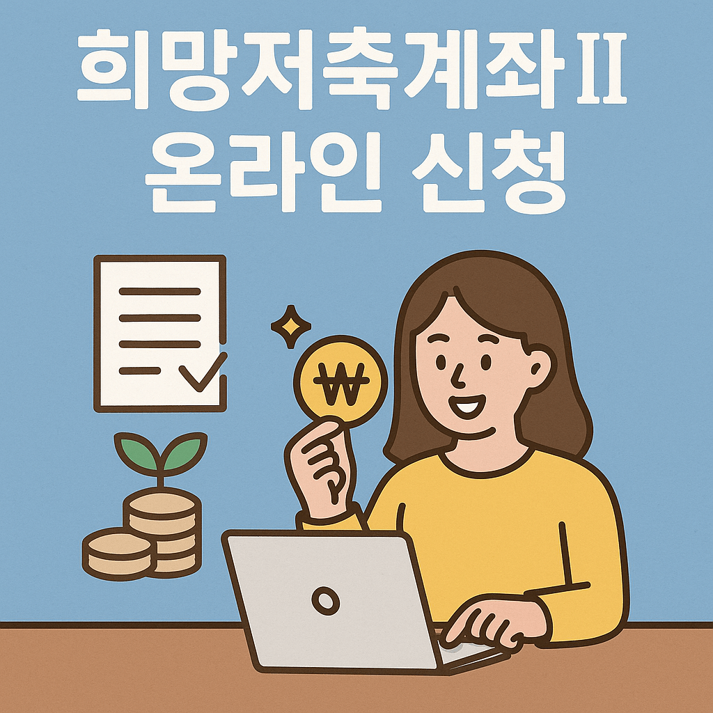 희망저축계좌2 온라인 신청