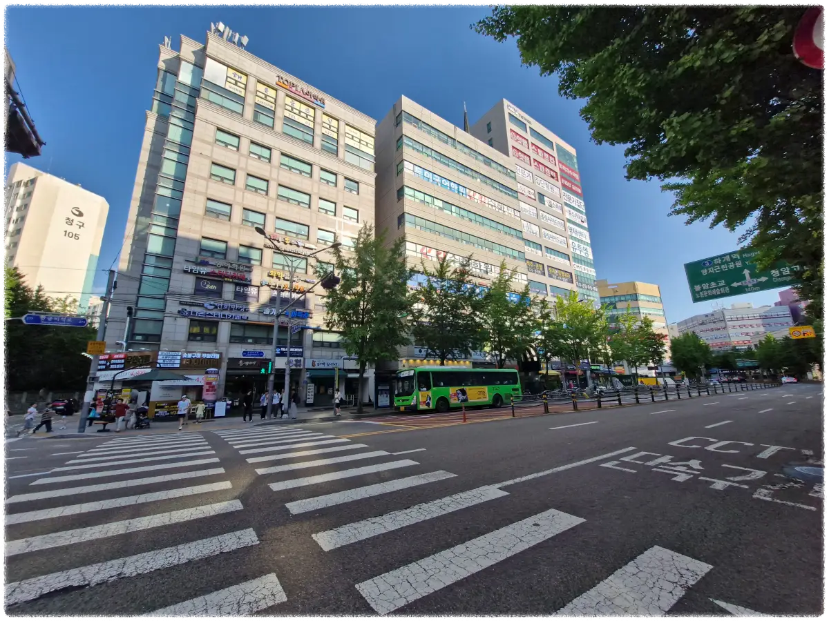 노원구-중계동-학원가의-모습