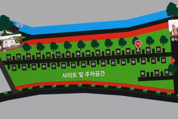 금산산꽃벚꽃마을_오토캠핑장_배치도