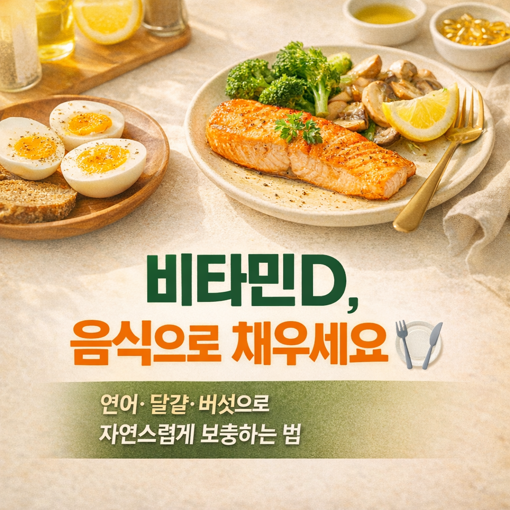 비타민D 효능 총정리 부족하면 생기는 증상부터 섭취법까지