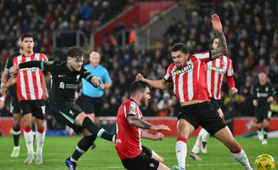 리버풀vs 사우샘프턴 EPL 5라운드 : 경기통계