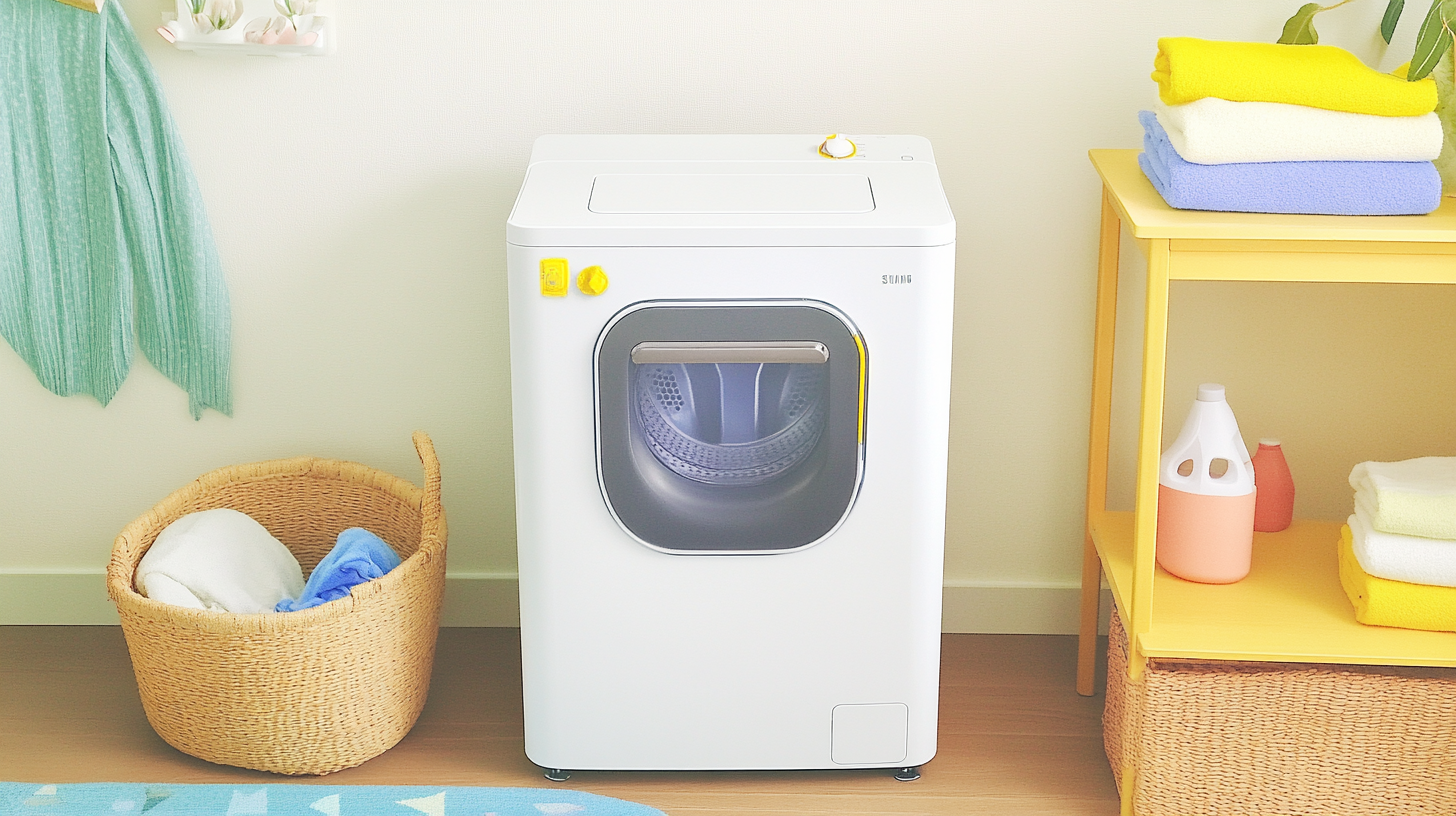 좁은 공간에 효율적으로 배치된 삼성 WF24T8000KV, 공간 효율성을 자랑하는 미니멀리즘 세탁실 디자인