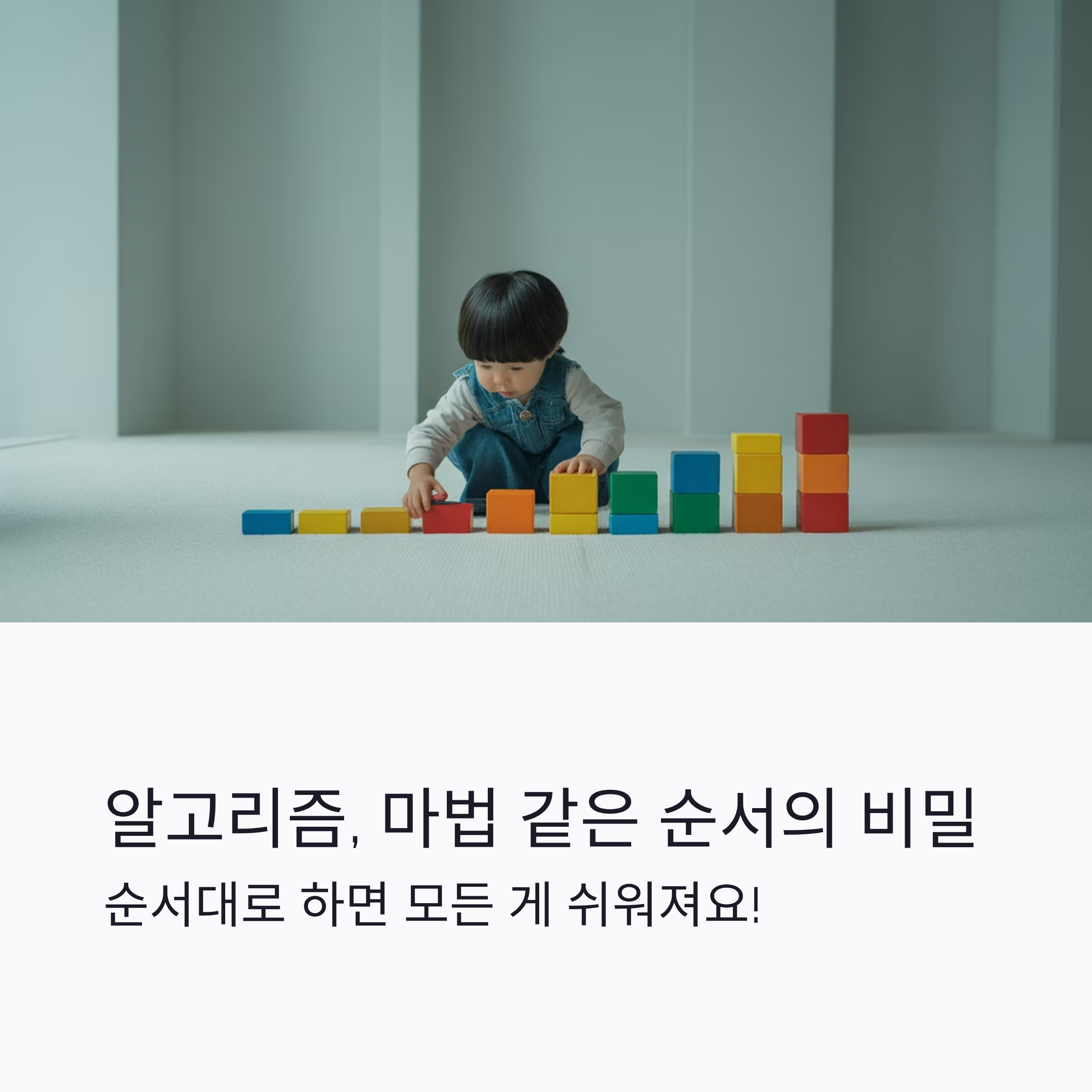 알고리즘, 어린아이도 이해하는 마법 같은 원리