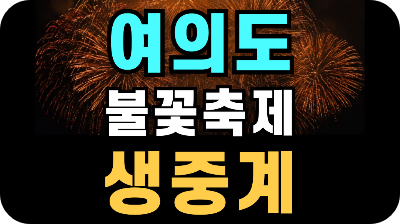 여의도 불꽃축제 생방송