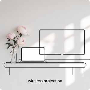 노트북 무선 프로젝터 설정 및 TV&middot;빔프로젝터 연결 가이드 이미지