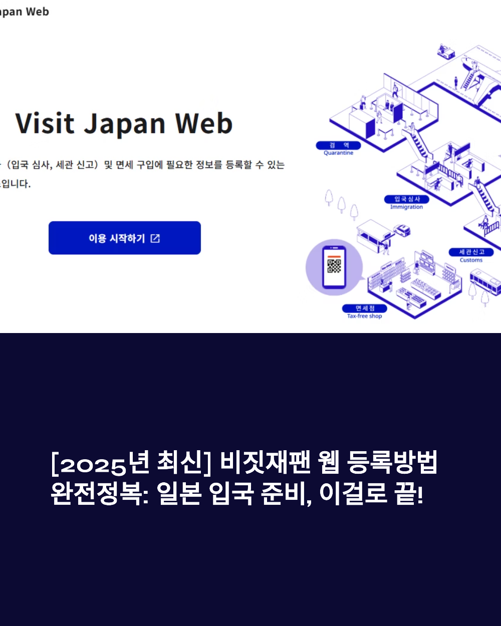 [2025년 최신] 비짓재팬 웹 등록방법 완전정복 일본 입국 준비, 이걸로 끝!