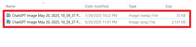 Png to Webp 용량 줄어듦
