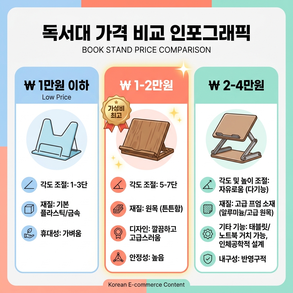 독서대 고르는법 가격대별 차이