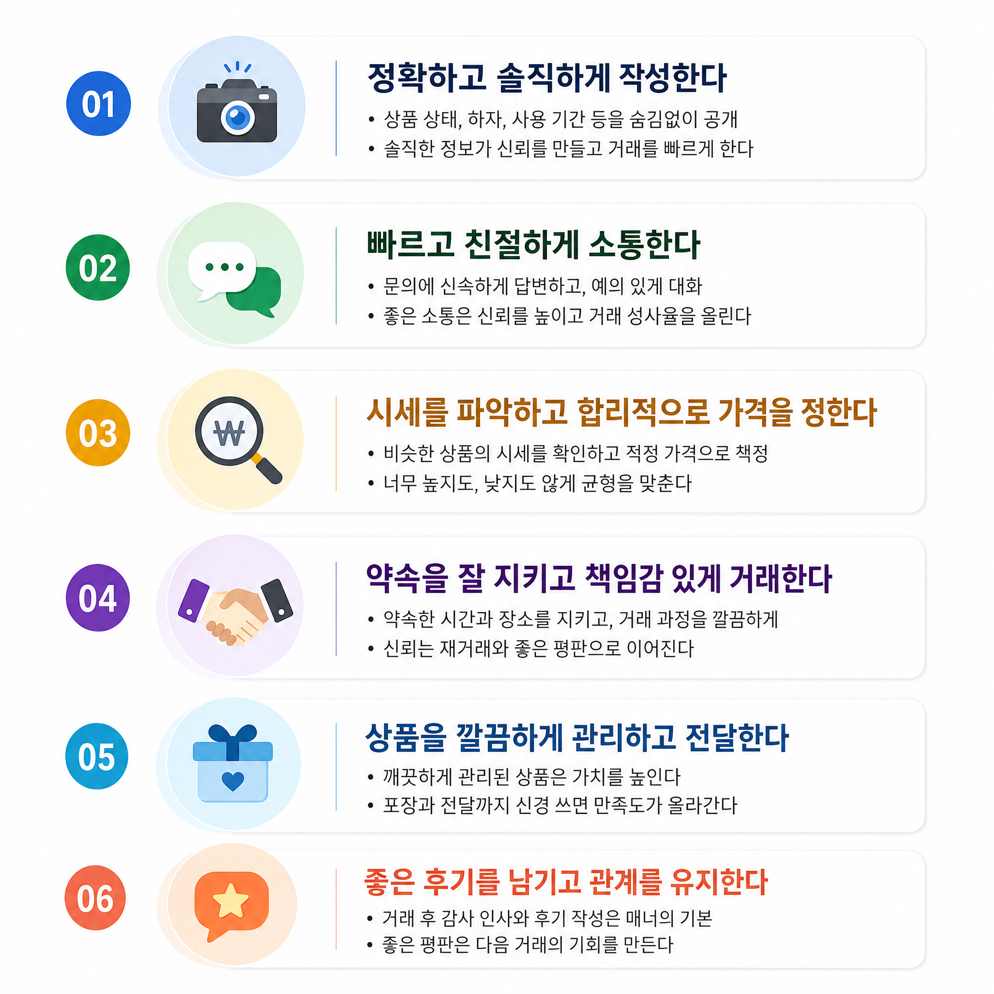 중고거래 잘하는 사람들의 공통점