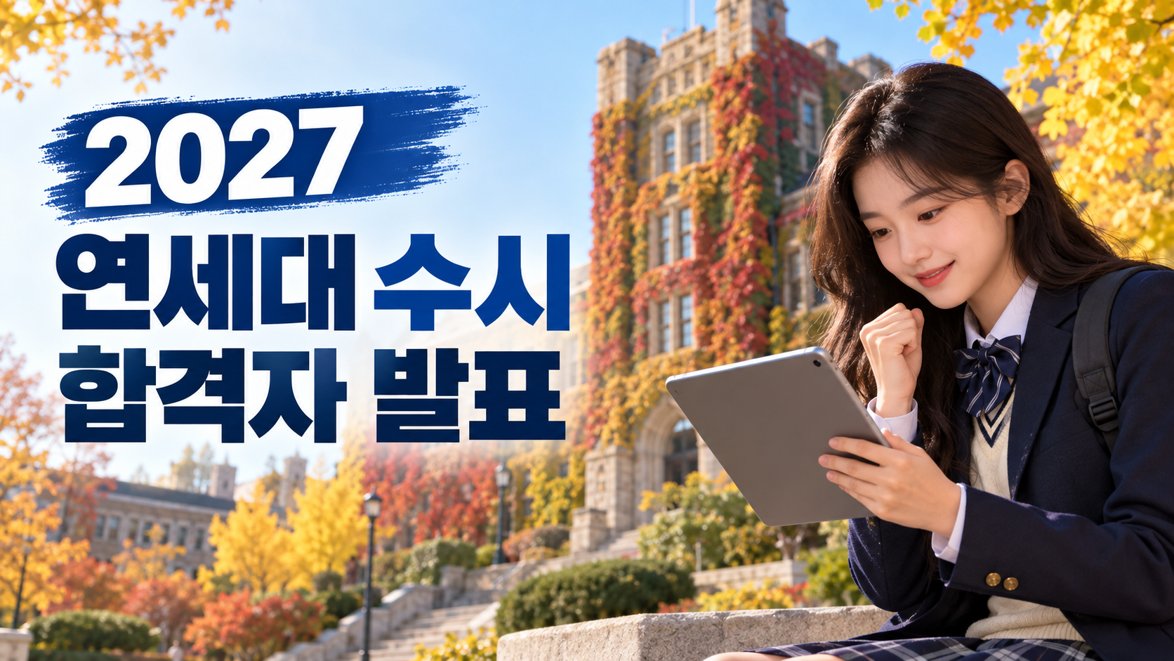 2027 연세대 수시 합격자 발표 - 추천형·활동우수형 조회 방법