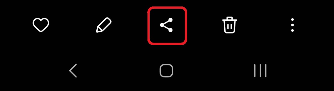 삼성 갤럭시 스마트폰에서 공유 기능 사용 시 연락처를 나타나지 않게 하는 방법 1