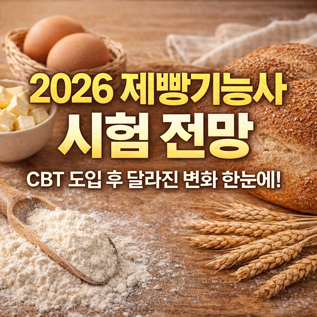 2026 제빵기능사 시험 전망｜CBT 도입 후 이렇게 바뀐다!