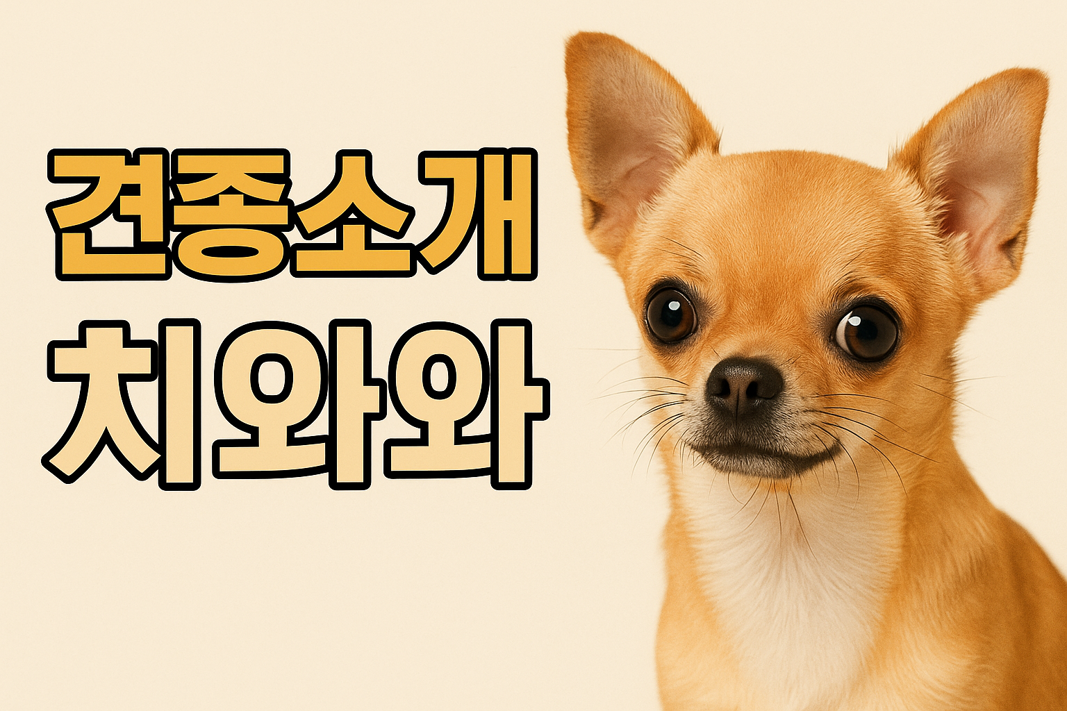 견종소개 치와와 이미지