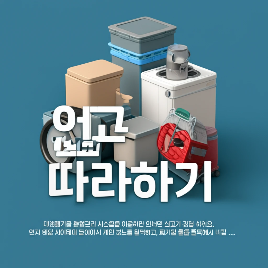 대형폐기물 스티커 없이! 강북구 온라..