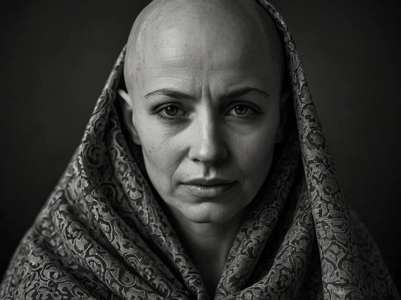 암걸린 한여성의 모습1